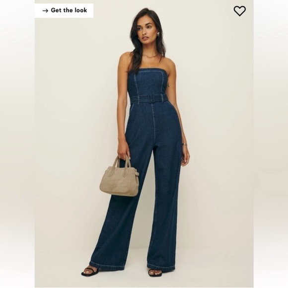 Reformation Eva Denim Jumpsuit NWT - Picture 5 of 5